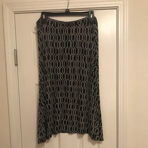 Black & White Talbots Skirt XL